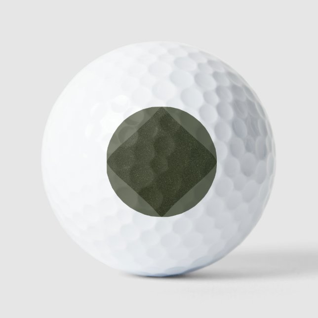 Texturierte Moss Green Diamond Golf Balls Golfball (Vorderseite)