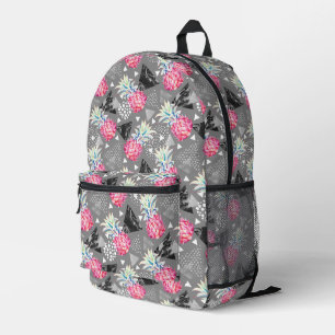 Texturierte Muster für geometrische Ananas Bedruckter Rucksack