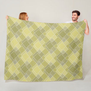 Texturierte Patchwork- Flickwerk mehrfarbige Fleck Fleecedecke