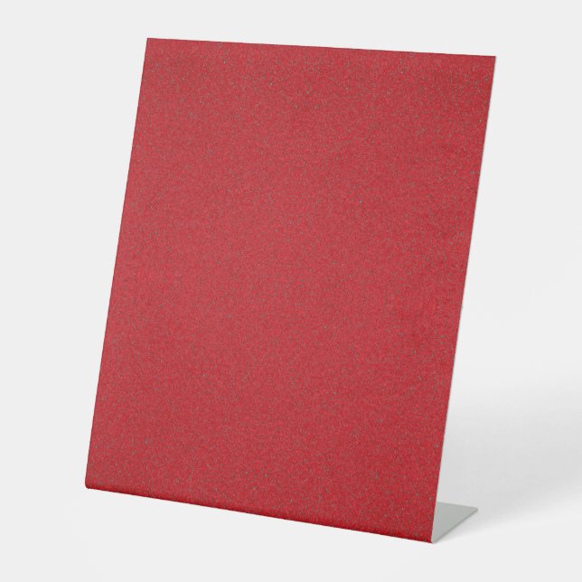 Texturierte Red Custom Pedestal-Zeichen Sockelschild (Vorderseite)