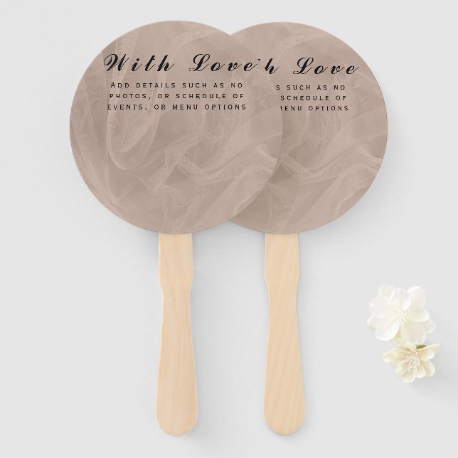 Texturierte rosa Stoffe - jede Farbe Fächer (Vorne und Hinten)