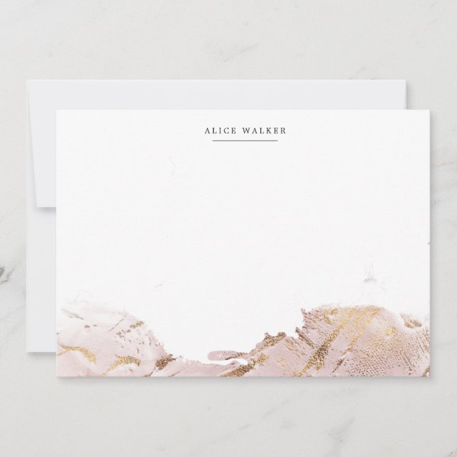 texturierte Rose Gold Imitate Folie Papier Karte (Vorderseite)