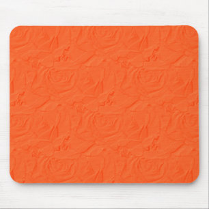 Texturierte Rose, Mousepad, Orange Mousepad