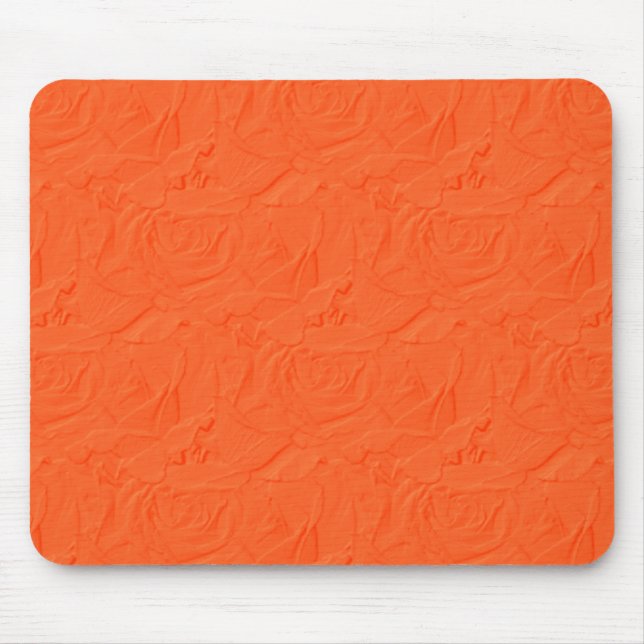 Texturierte Rose, Mousepad, Orange Mousepad (Vorne)