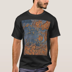 Texturierte rostfreie Metall Hintergrund. T-Shirt