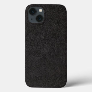 Texturierte schwarze Leder Case-Mate iPhone Hülle