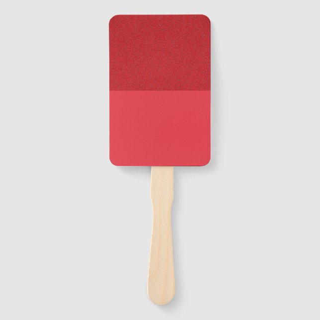 Texturierte Top Tomato Red Paddle Fan (Custom) Fächer (Vorderseite)