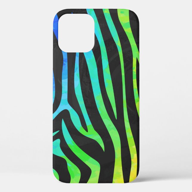 Texturierte Zebra Muster Case-Mate iPhone Hülle (Rückseite)