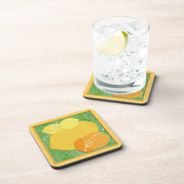 Texturierter FruchtUntersetzer Untersetzer (Rechte Seite)