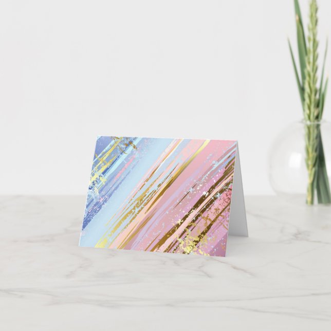 Texturierter rosa Hintergrund Feiertagskarte (Vorderseite)