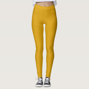 Texturiertes Dunkles Gold Leggings