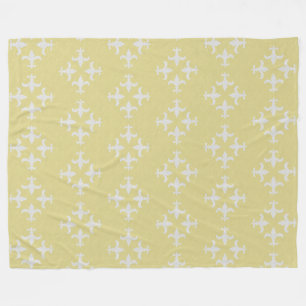 Texturiertes Fleur-de-lis-Muster Fleecedecke