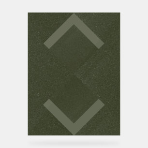 Texturiertes geometrisches Moss Akryllisches Zeich Acrylschild