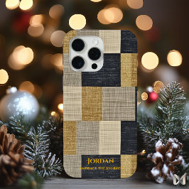 Texturiertes geometrisches Patchwork – Minimalismu Case-Mate iPhone Hülle