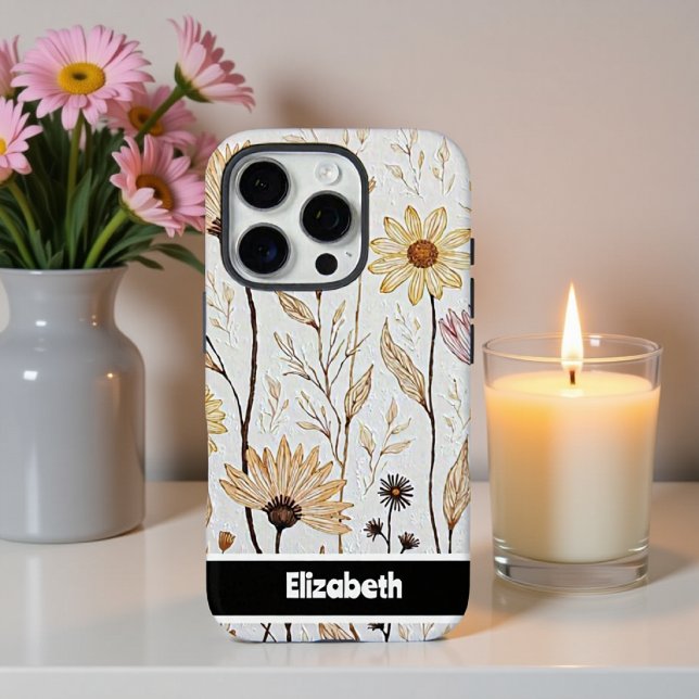 Texturiertes Impasto Abstraktes Smartphone iPhone 16 Pro Hülle (Von Creator hochgeladen)