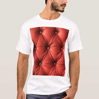 Texturiertes Rotes Leder: Detailliertes Material N T-Shirt