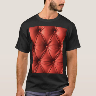Texturiertes Rotes Leder: Detailliertes Material N T-Shirt