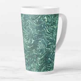Texturjade und Blausengrün Milchtasse
