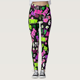 Texturlehrschule für Mathematik Leggings