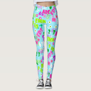 Texturlehrschule für Mathematik Leggings