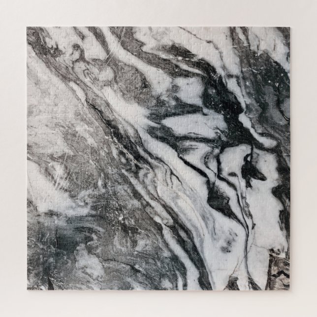 Texturmuster aus schwarzem und weißem Marmor (Vertikal)