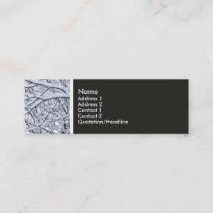 Texturstein - Schneefräsen Mini Visitenkarte
