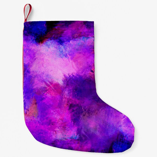 Texturvorlage lila kleiner weihnachtsstrumpf (Vorderseite)