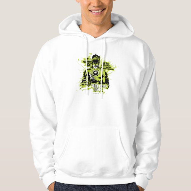 Textzusammenfassung mit grüner Schrift - Farbe Hoodie (Vorderseite)