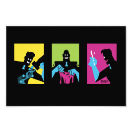 TF2 BLU Medical Triptych Art Print Fotodruck