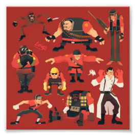 TF2 Meme mercenaries small art print Fotodruck