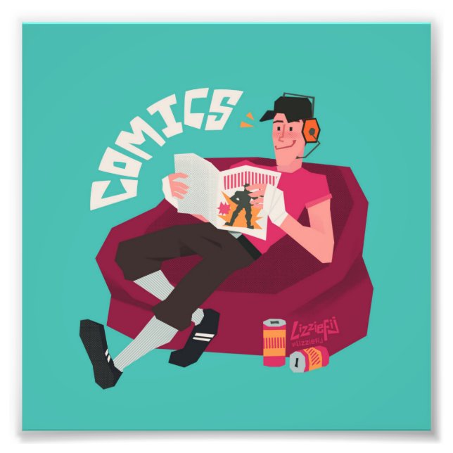 Tf2 Scanner-Comicen - Kleinkunstdruck Fotodruck (Vorne)