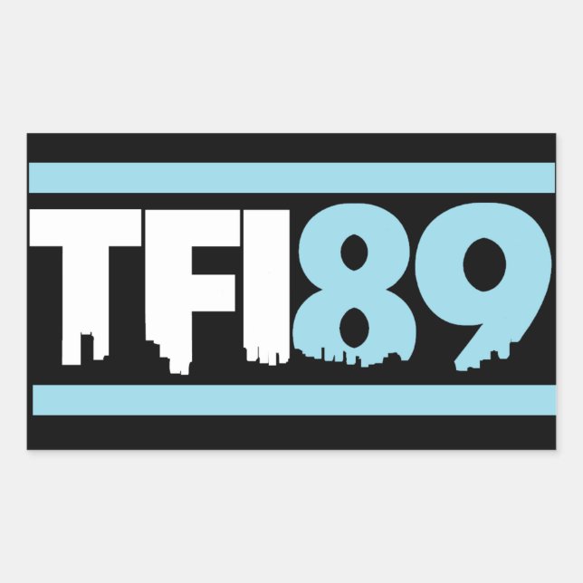 TFI89 Carolina Blue Sticker (Vorderseite)