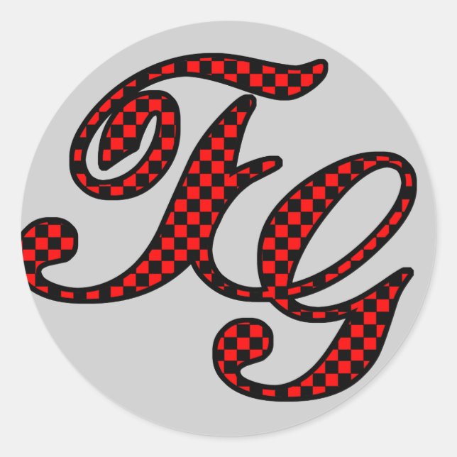 TG-Logo Runder Aufkleber (Vorderseite)