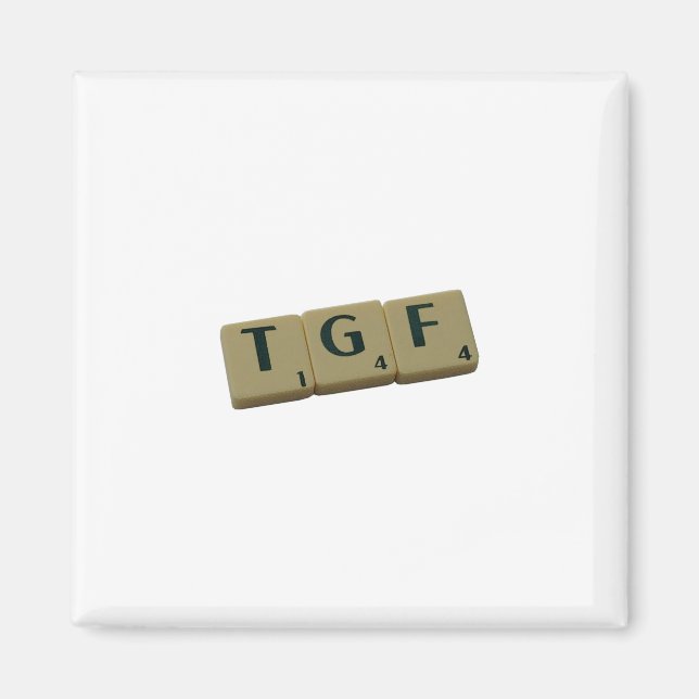TGF Letter Tiles Magnet (Vorne)