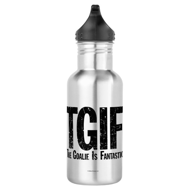 TGIF: Der Tormann ist fantastisch (Hockey) Edelstahlflasche (Rechts)