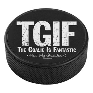 TGIF: Die Goalie ist fantastisch (personalisiert) Eishockey Puck