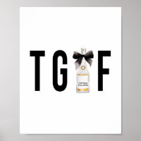 TGIF (Gott sei Dank ist es Freitag) Champagner Fla