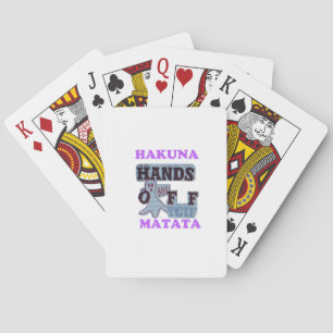 TGIF Hakuna Matata Finger weg von Boo Lustiges Ges Spielkarten