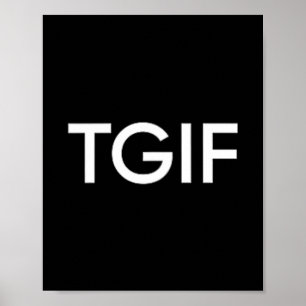 Tgif Lustig Gott sei Dank Freitag Aussage Männer F Poster