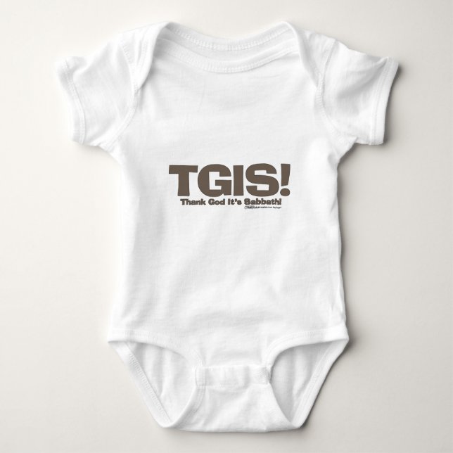 TGIS Sabbath design Baby Strampler (Vorderseite)