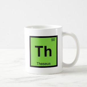 Th - Theseus Griechische Chemie Periodensystem Kaffeetasse