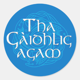 Tha Gaidhlig Agam Runder Aufkleber