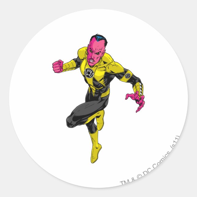 Thaal Sinestro 1 Runder Aufkleber (Vorderseite)