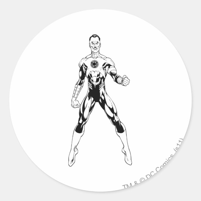 Thaal Sinestro 6 Runder Aufkleber (Vorderseite)