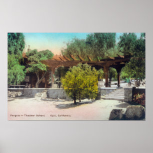Thacher SchulPergola ViewOjai, CA Poster