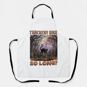 Thackery Binx Schwarze Katze Halloween Friedhof Fl Schürze