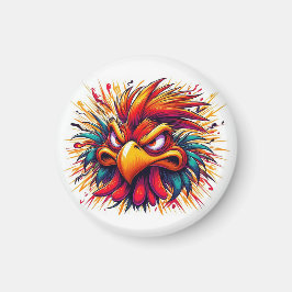 "Thad the Mad Rooster" Magnet