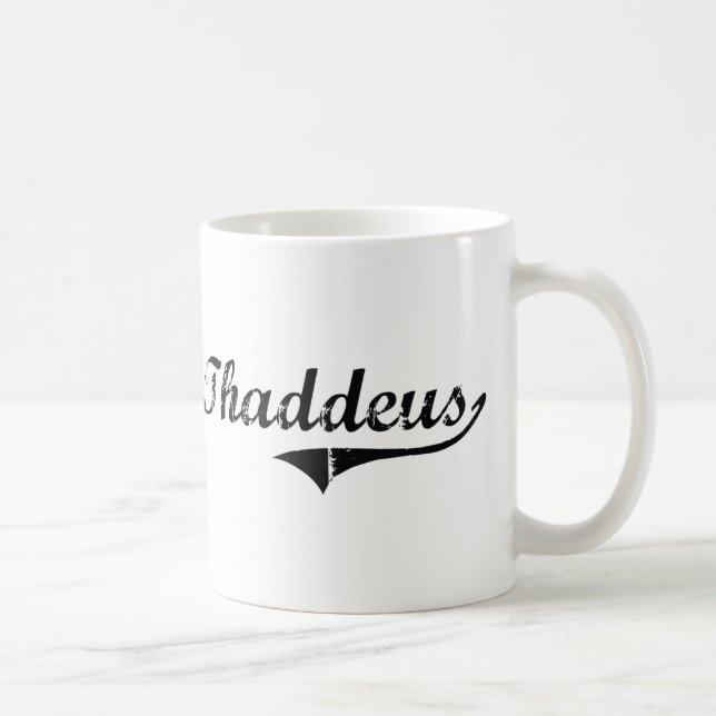 Thaddeus klassischer Art-Name Kaffeetasse (Rechts)