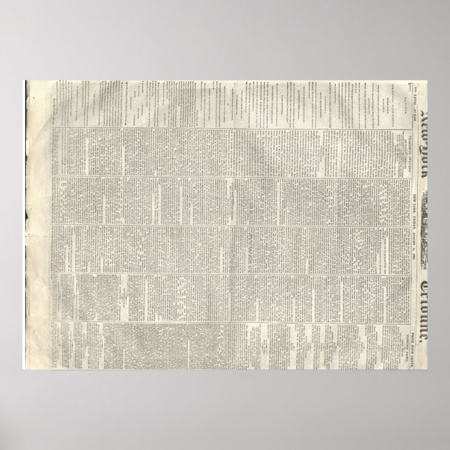 Thaddeus Stevens stirbt, New York Tribune 8/14/186 Poster (Vorne)