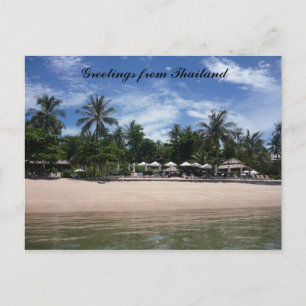 Thai Beach Grüße Postkarte
